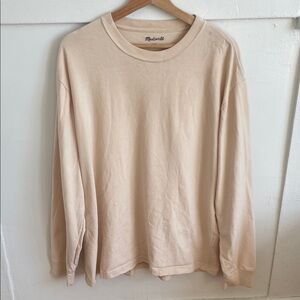 Madewell Men's Beige Long Sleeve Tee